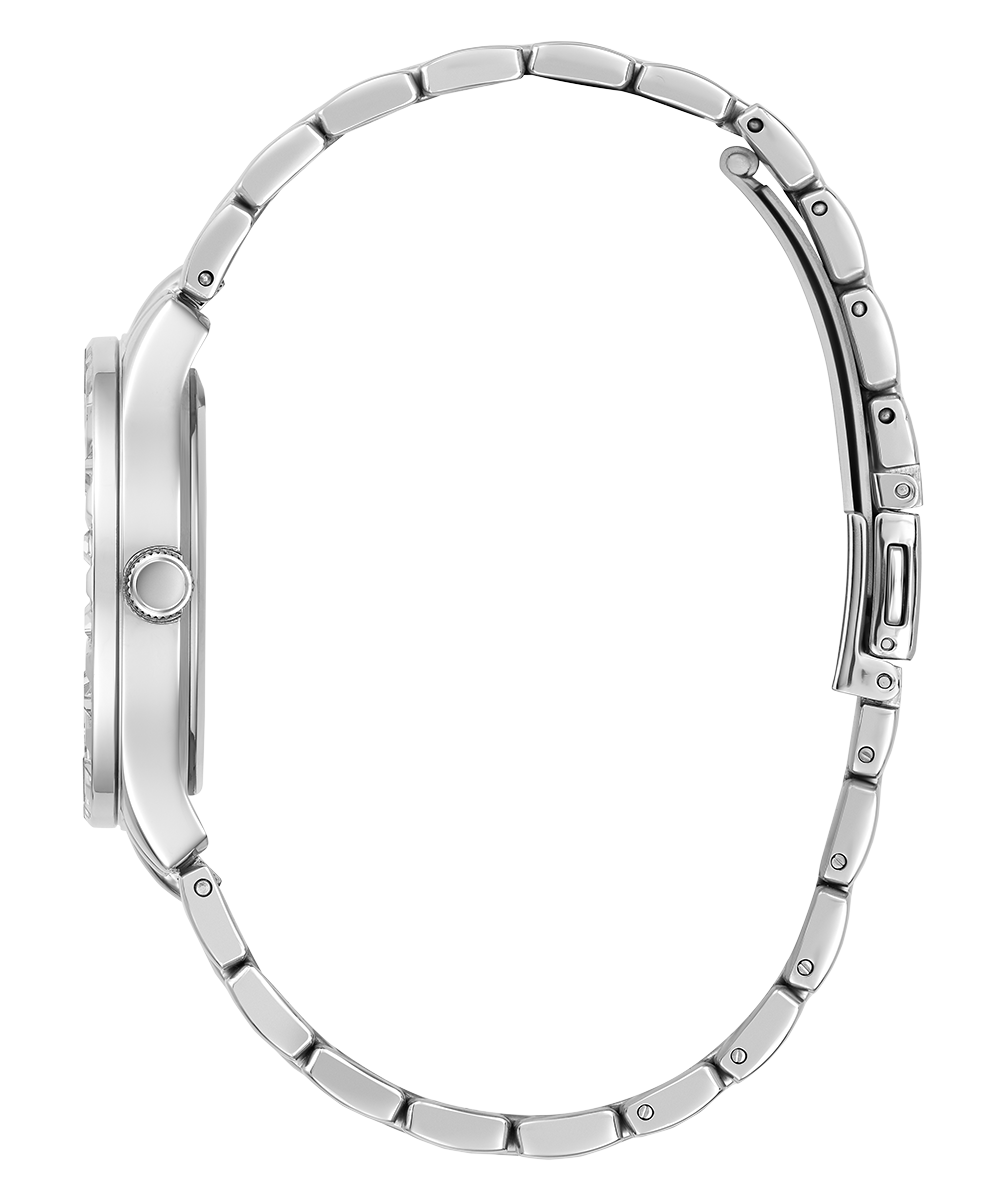 GUESS Ladies Silver Tone Analog Watch