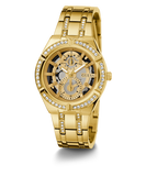 GUESS Ladies Gold Tone Multi-function Watch