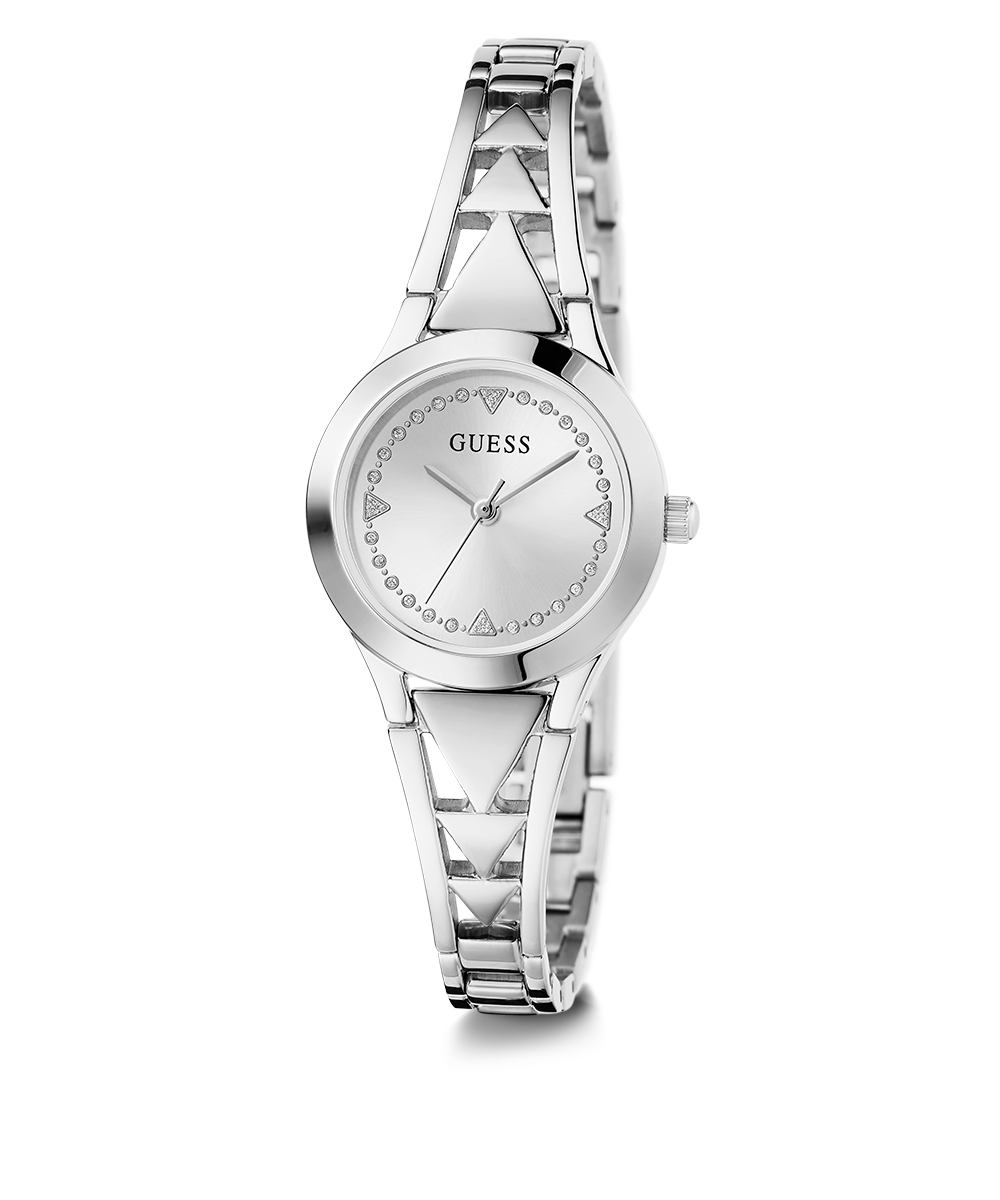 GUESS Ladies Silver Tone Analog Watch