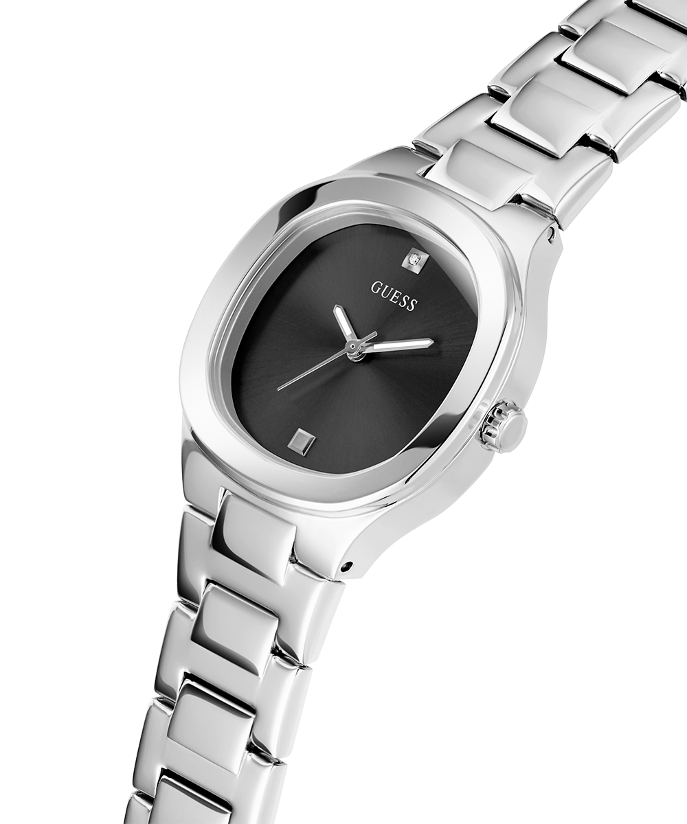 GUESS Ladies Silver Tone Analog Watch