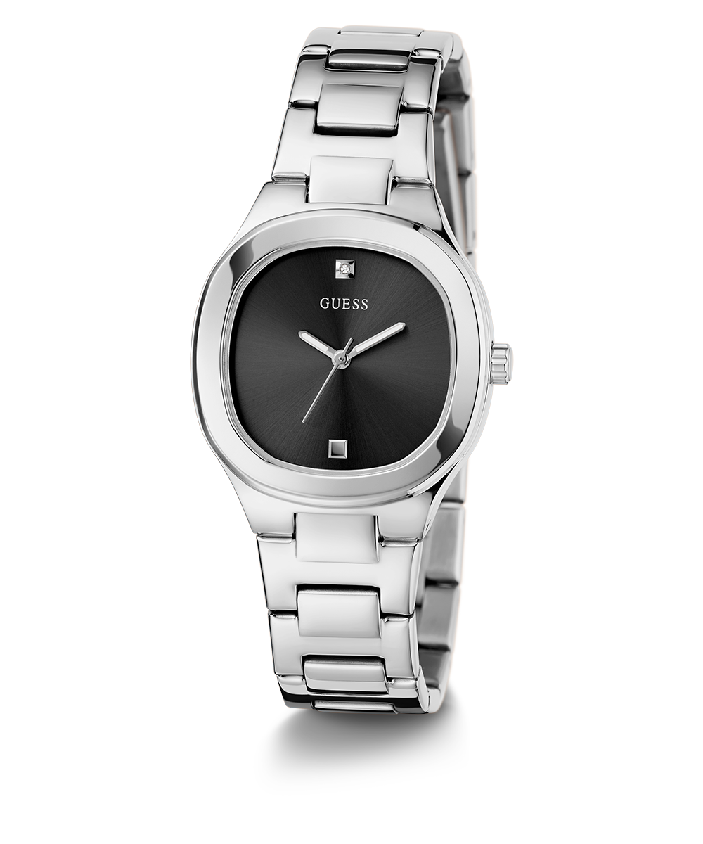 GUESS Ladies Silver Tone Analog Watch