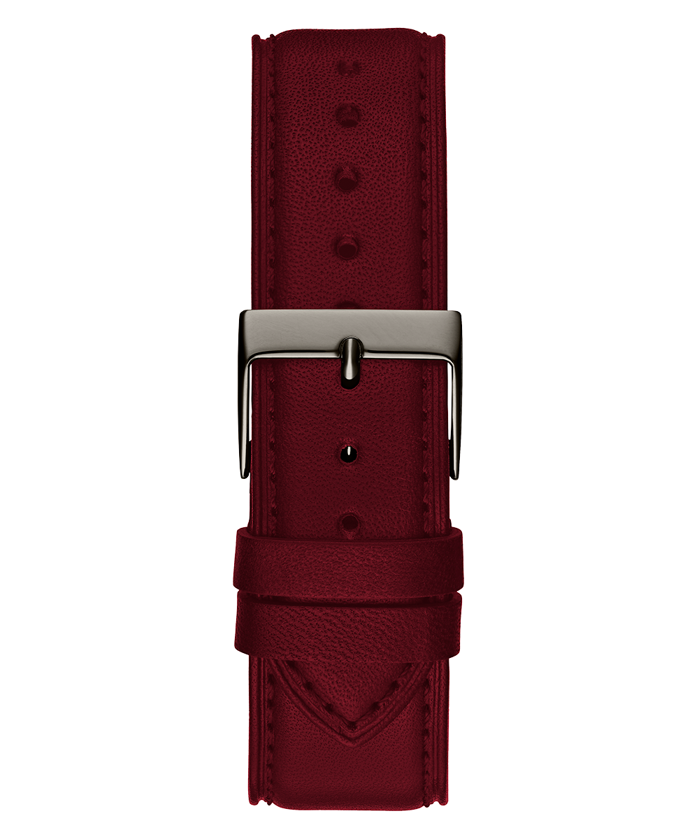 GUESS Mens Burgundy Gunmetal Analog Watch