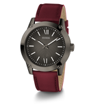GUESS Mens Burgundy Gunmetal Analog Watch