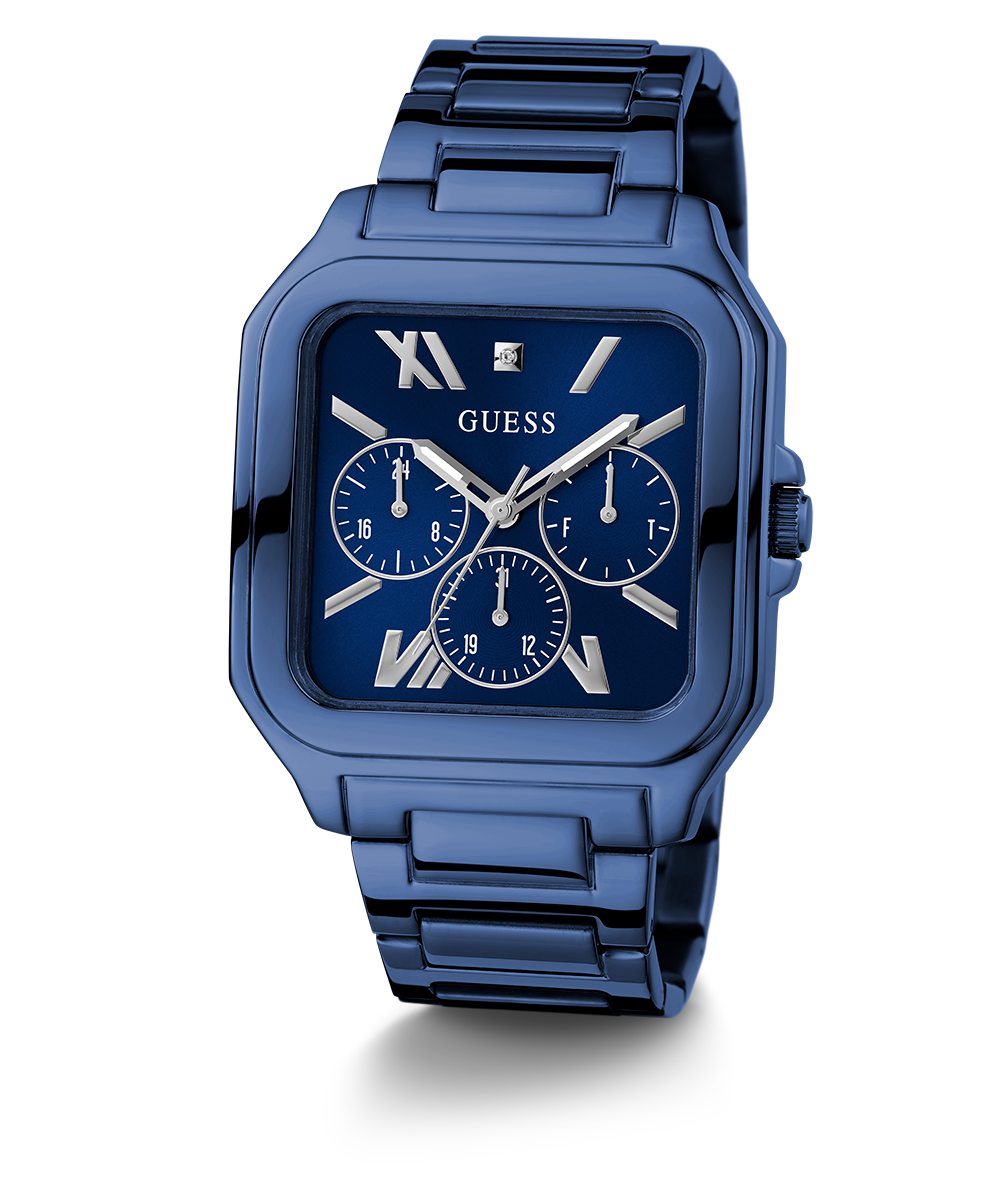 GUESS Mens Blue Multi-function Watch
