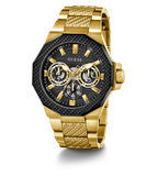 GUESS Mens Gold Tone 2-Tone Multi-function Watch