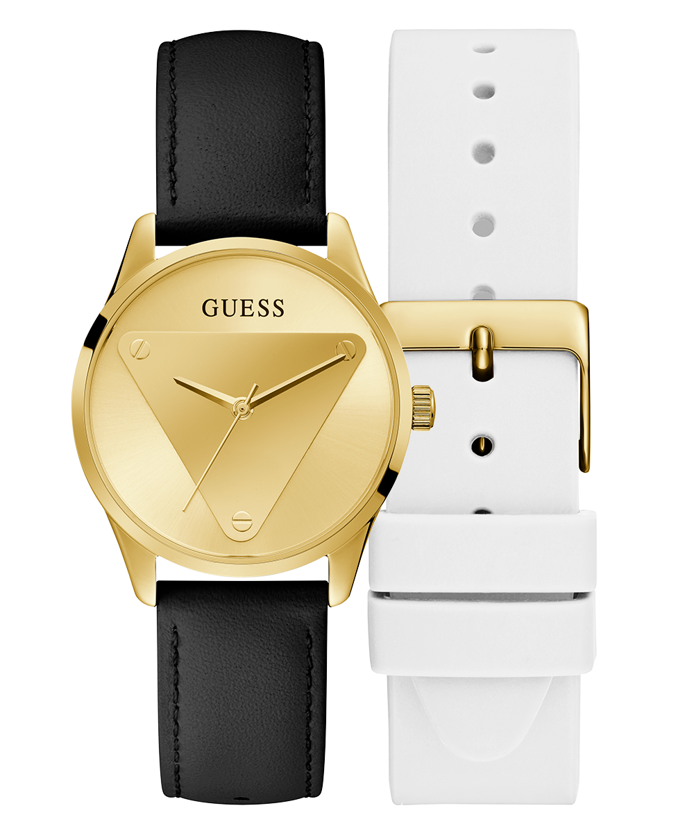 GUESS Ladies Gold Tone Analog Watch Box Set