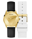GUESS Ladies Gold Tone Analog Watch Box Set