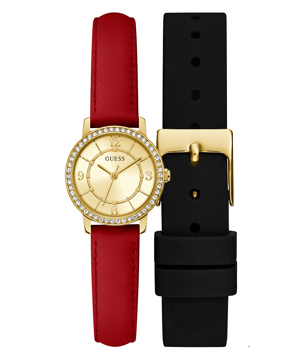 GUESS Ladies Gold Tone Analog Watch Box Set