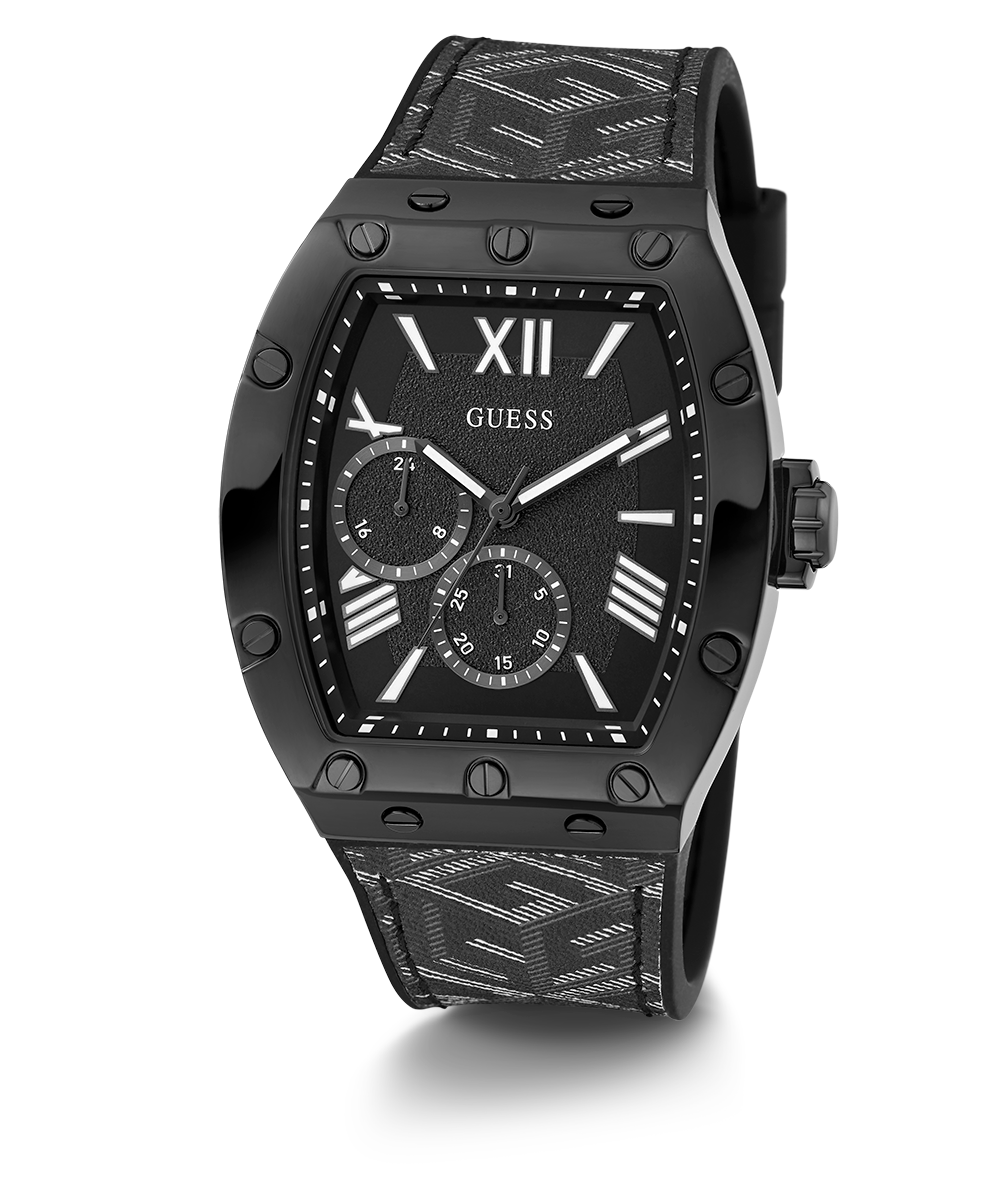 GUESS Mens Black Multi-function Watch
