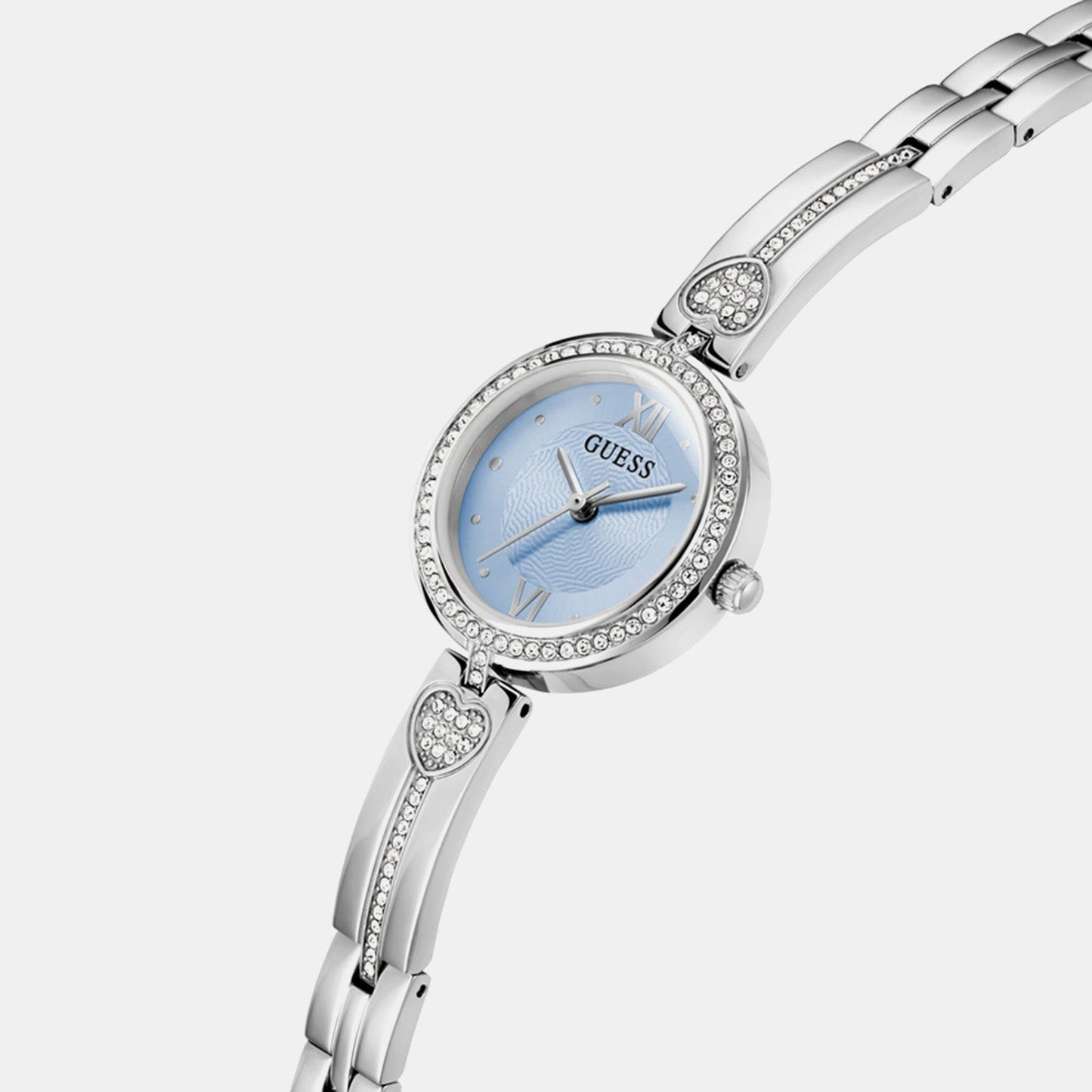 Gb Lovey Women Quartz Blue Dial Analog Stainless Steel GW0655L4