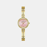 Gb Lovey Women Quartz Pink Dial Analog Stainless Steel GW0655L5