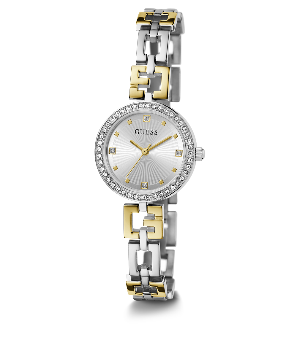 GUESS Ladies 2-Tone Silver Tone Analog Watch
