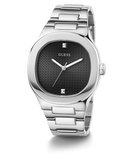 GUESS Mens Silver Tone Analog Watch