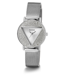 GUESS Ladies Silver Tone Analog Watch