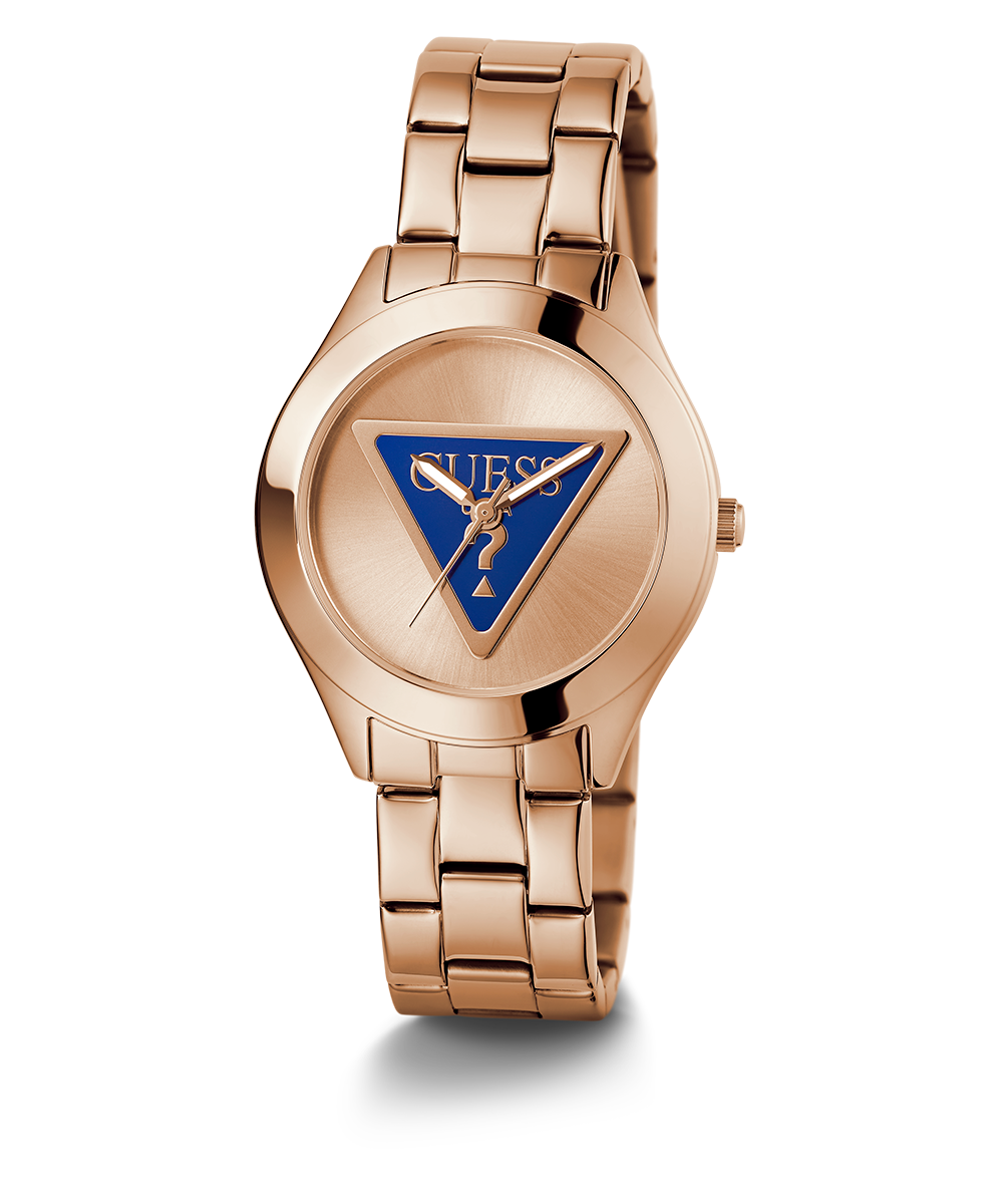 GUESS Ladies Rose Gold Tone Analog Watch