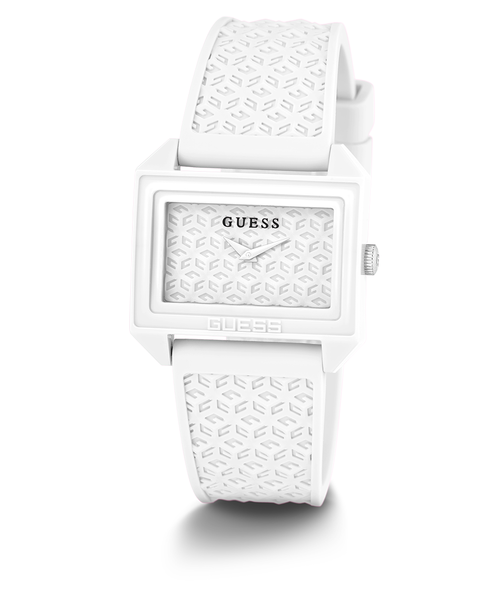 GUESS Ladies White Analog Watch