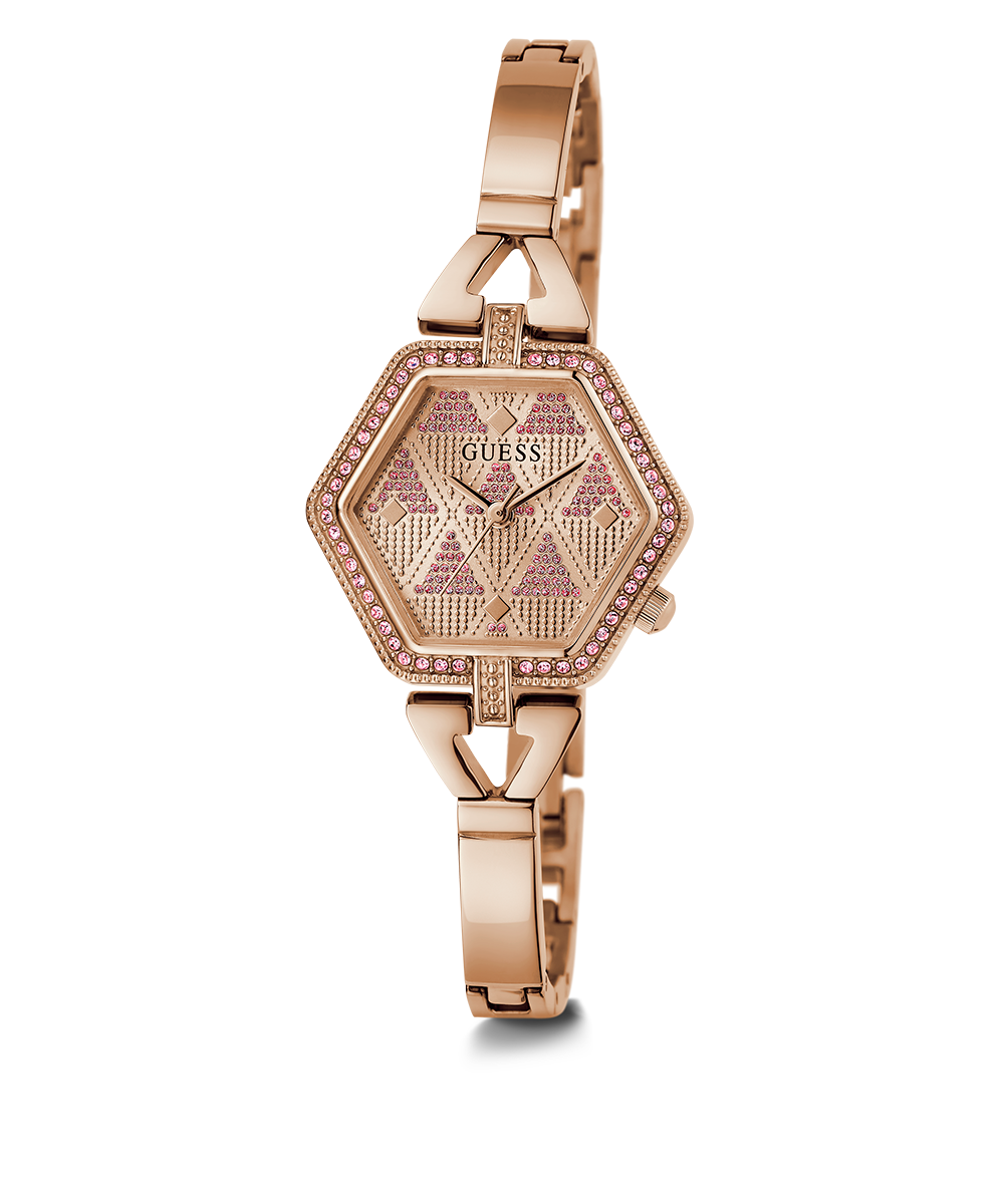 GUESS Ladies Rose Gold Tone Analog Watch
