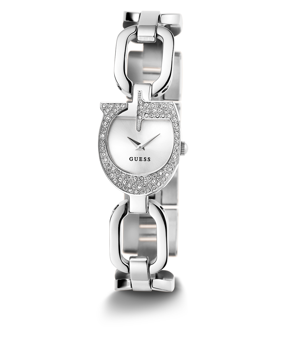 GUESS Ladies Silver Tone Analog Watch