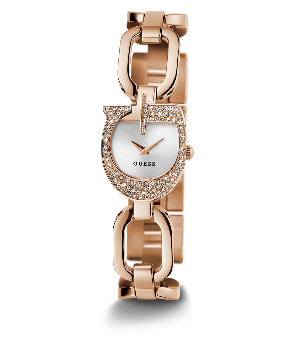 GUESS Ladies Rose Gold Tone Analog Watch