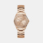 Gd Ritzy Women Quartz Rose Gold Dial Analog Stainless Steel GW0685L3