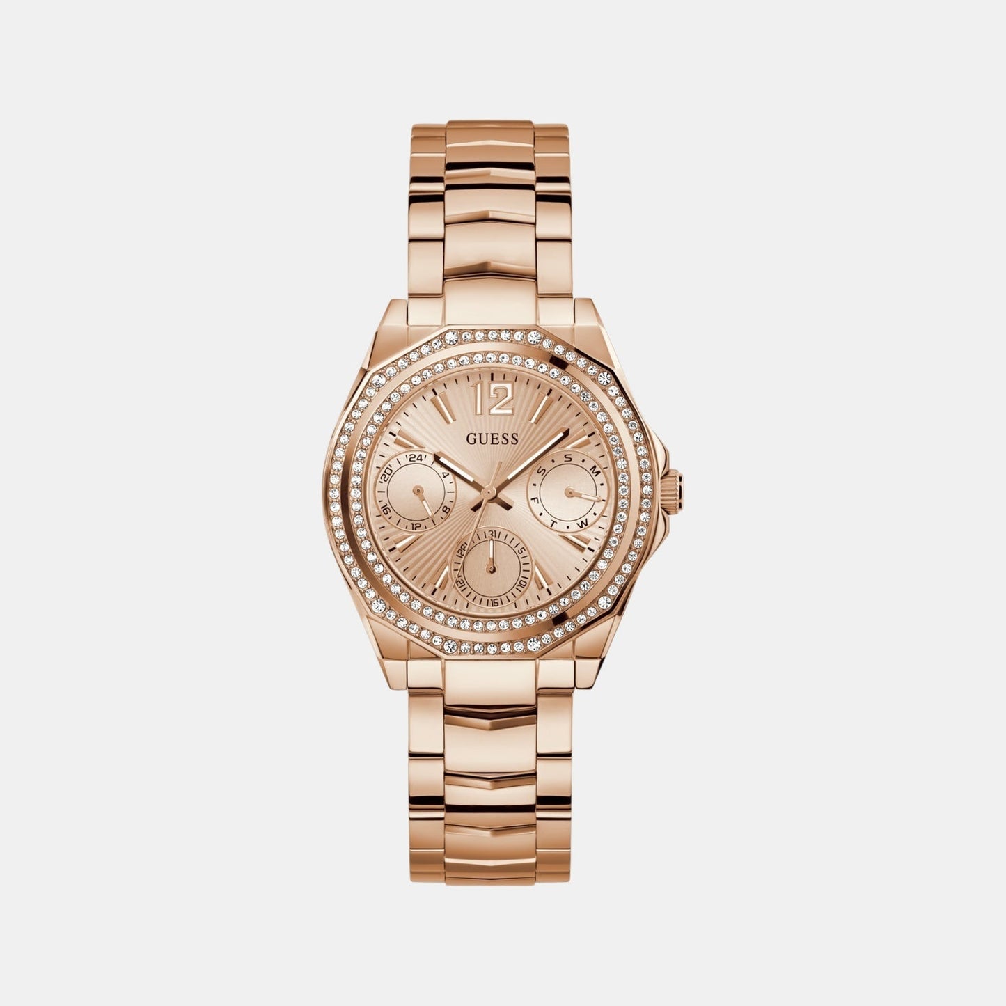 Gd Ritzy Women Quartz Rose Gold Dial Analog Stainless Steel GW0685L3