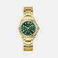 Gd Ritzy Women Quartz Green Dial Analog Stainless Steel GW0685L5