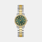 Gd Fawn Women Quartz Green Dial Analog Stainless Steel GW0686L2