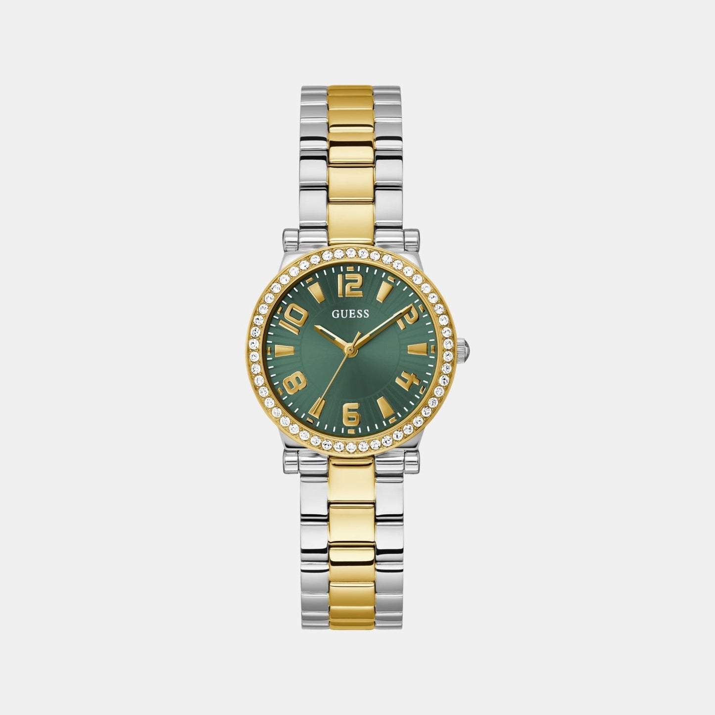 Gd Fawn Women Quartz Green Dial Analog Stainless Steel GW0686L2 - Guess watch