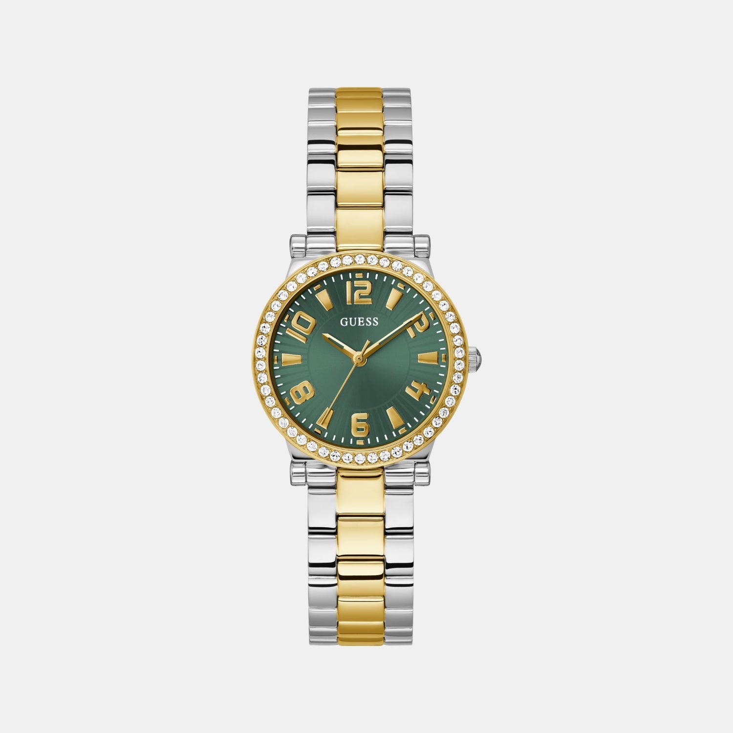 Gd Fawn Women Quartz Green Dial Analog Stainless Steel GW0686L2 - Guess watch