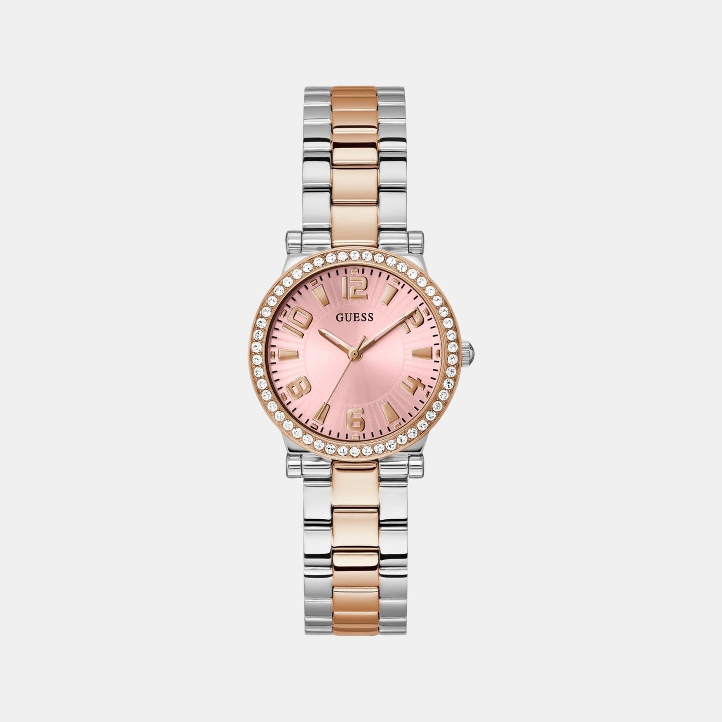 Gd Fawn Women Quartz Pink Dial Analog Stainless Steel GW0686L4 - Guess watch