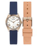 GUESS Ladies Rose Gold Tone Analog Watch Box Set