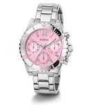 GUESS Ladies Silver Tone Multi-function Watch