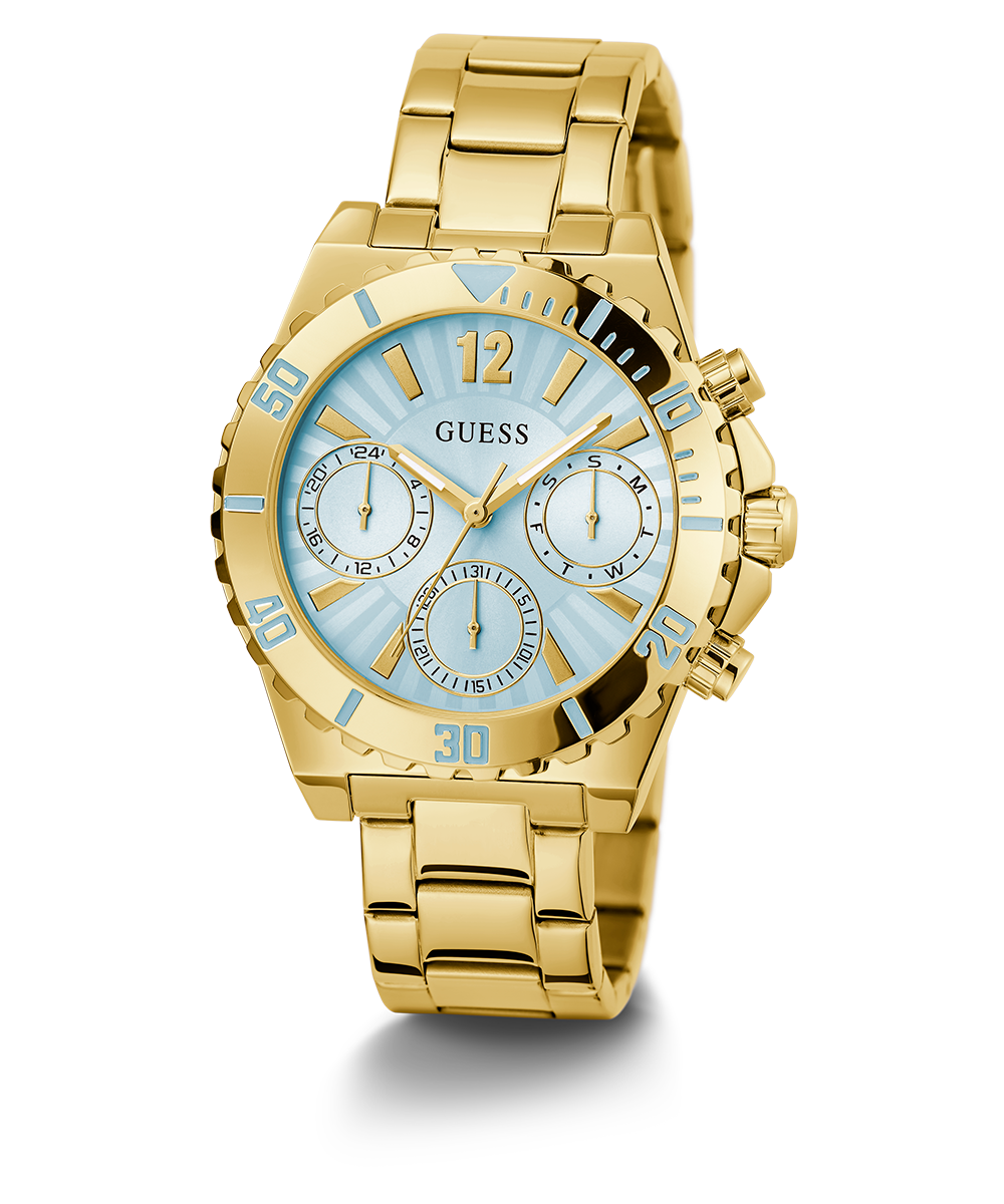 GUESS Ladies Gold Tone Multi-function Watch