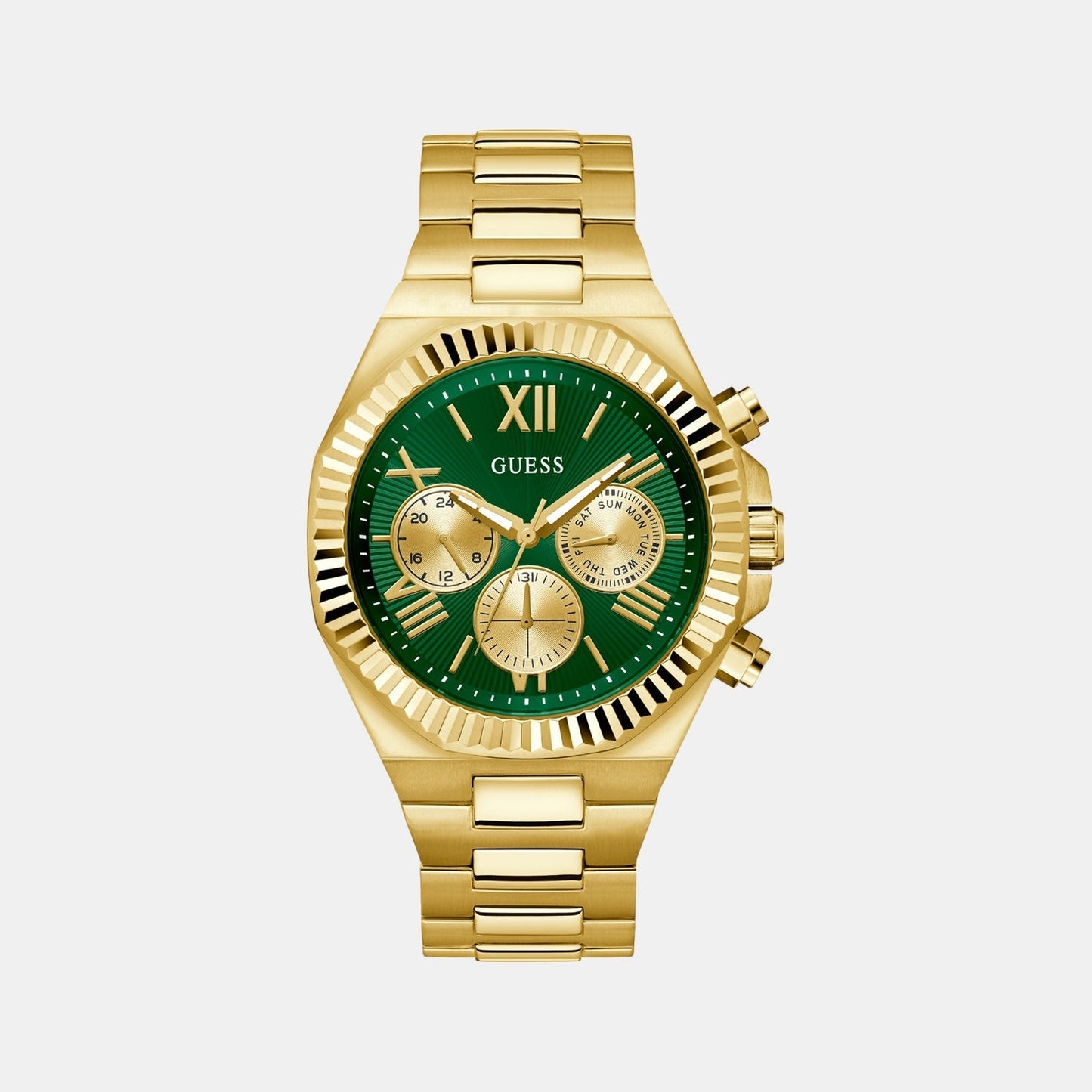 Gd Equity Men Quartz Green Dial Analog Stainless Steel GW0703G2