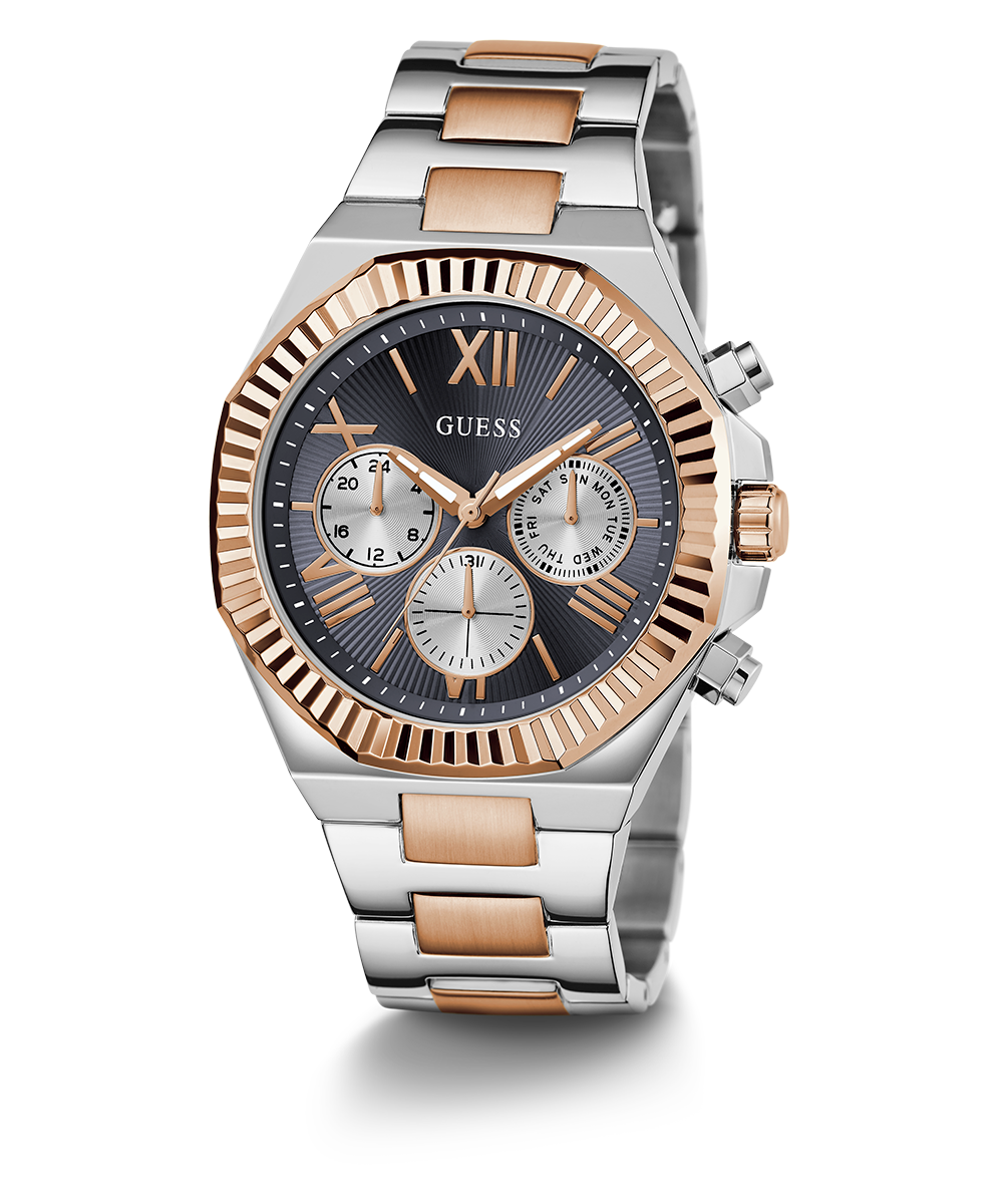 GUESS Equity Mens 2-Tone Multi-function Watch