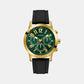 Gd Parker Men Quartz Green Dial Analog Stainless Steel GW0708G2
