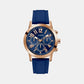 Gd Parker Men Quartz Blue Dial Analog Stainless Steel GW0708G3