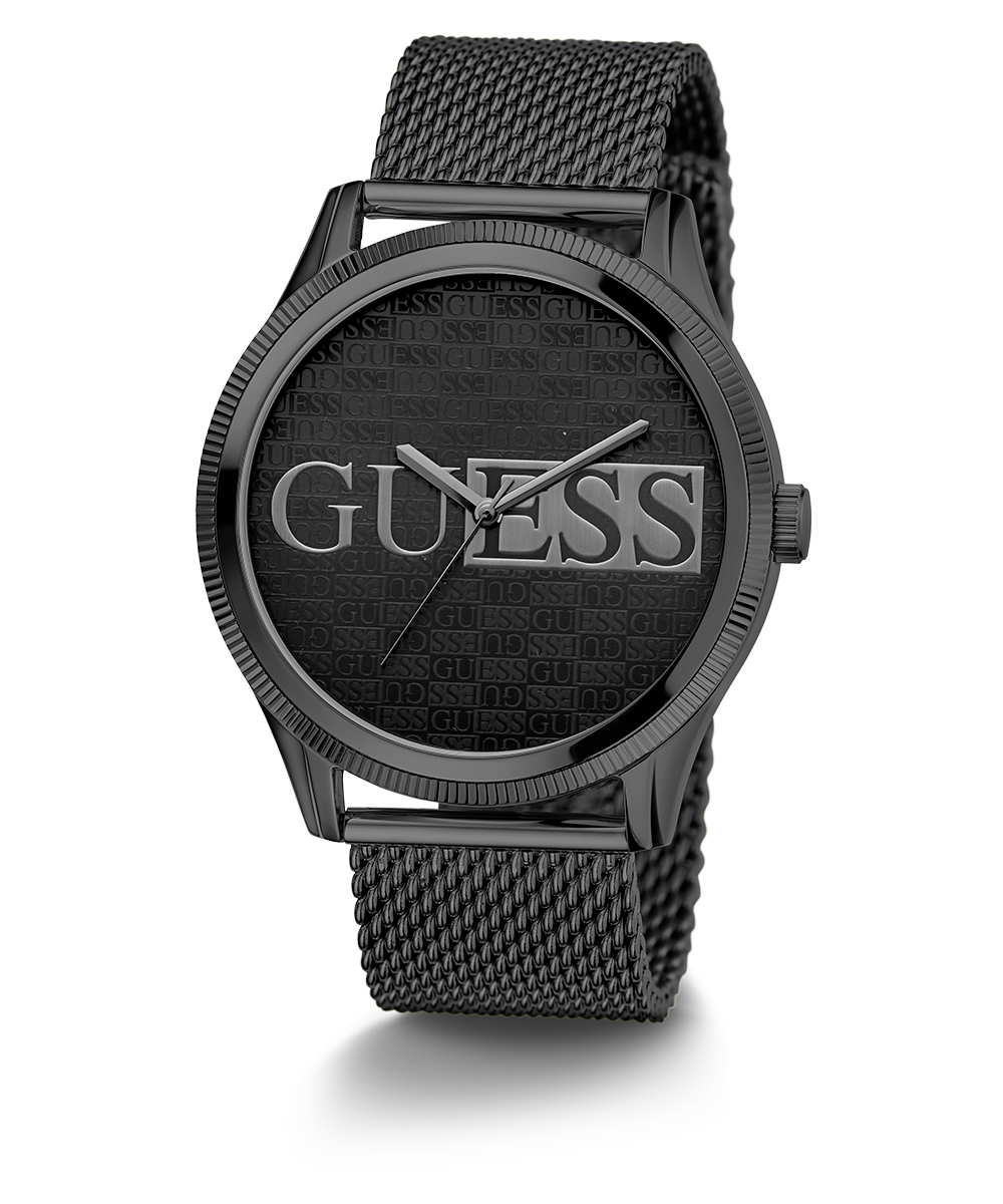 GUESS Mens Black Analog Watch