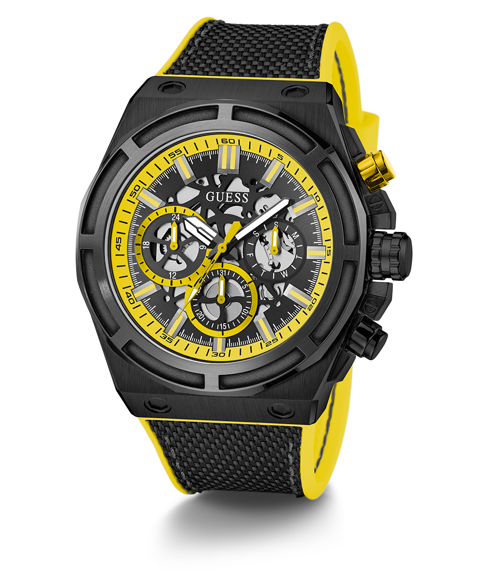GUESS Mens Black Multi-function Watch