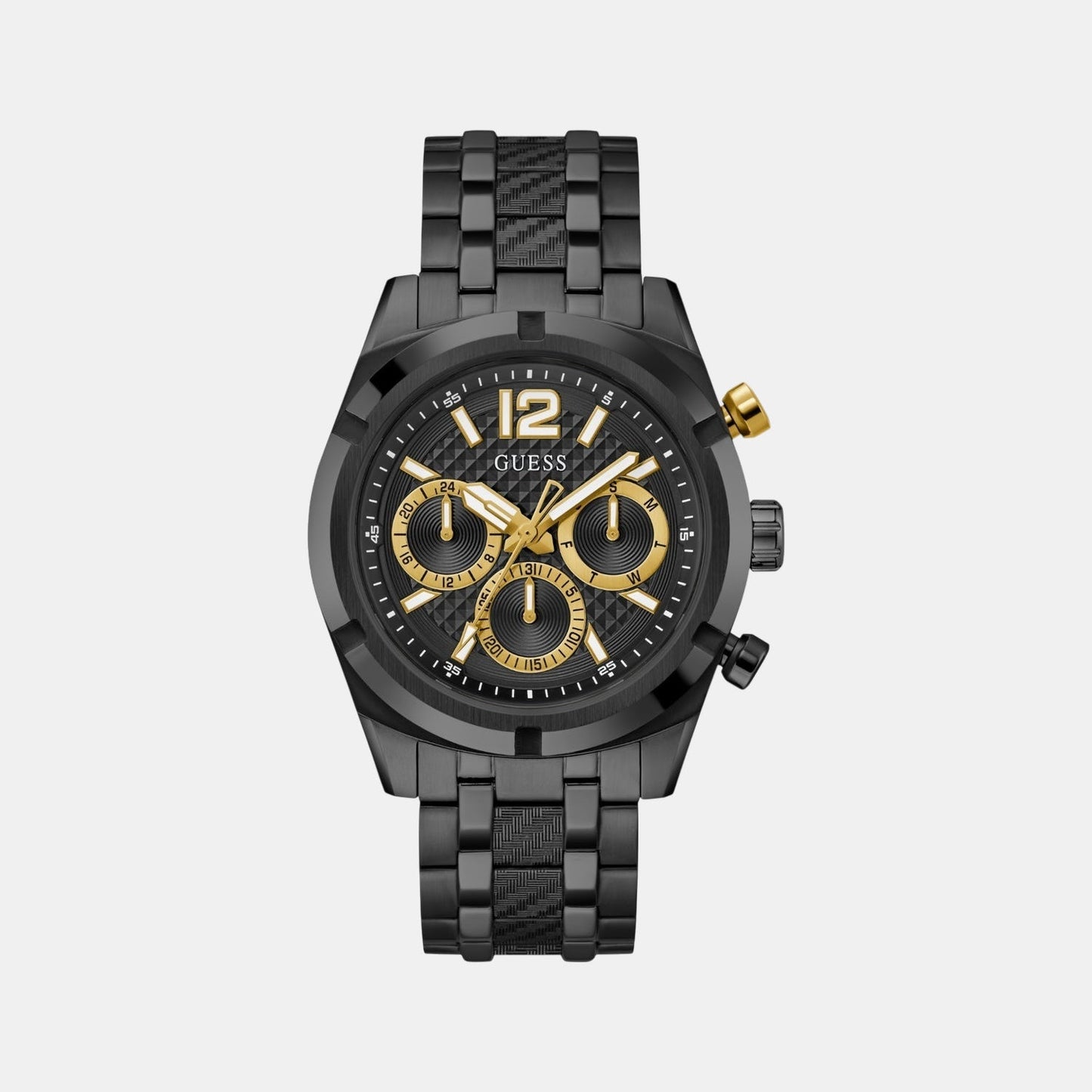 Gs Resistance Men Quartz Black Dial Analog Stainless Steel GW0714G4