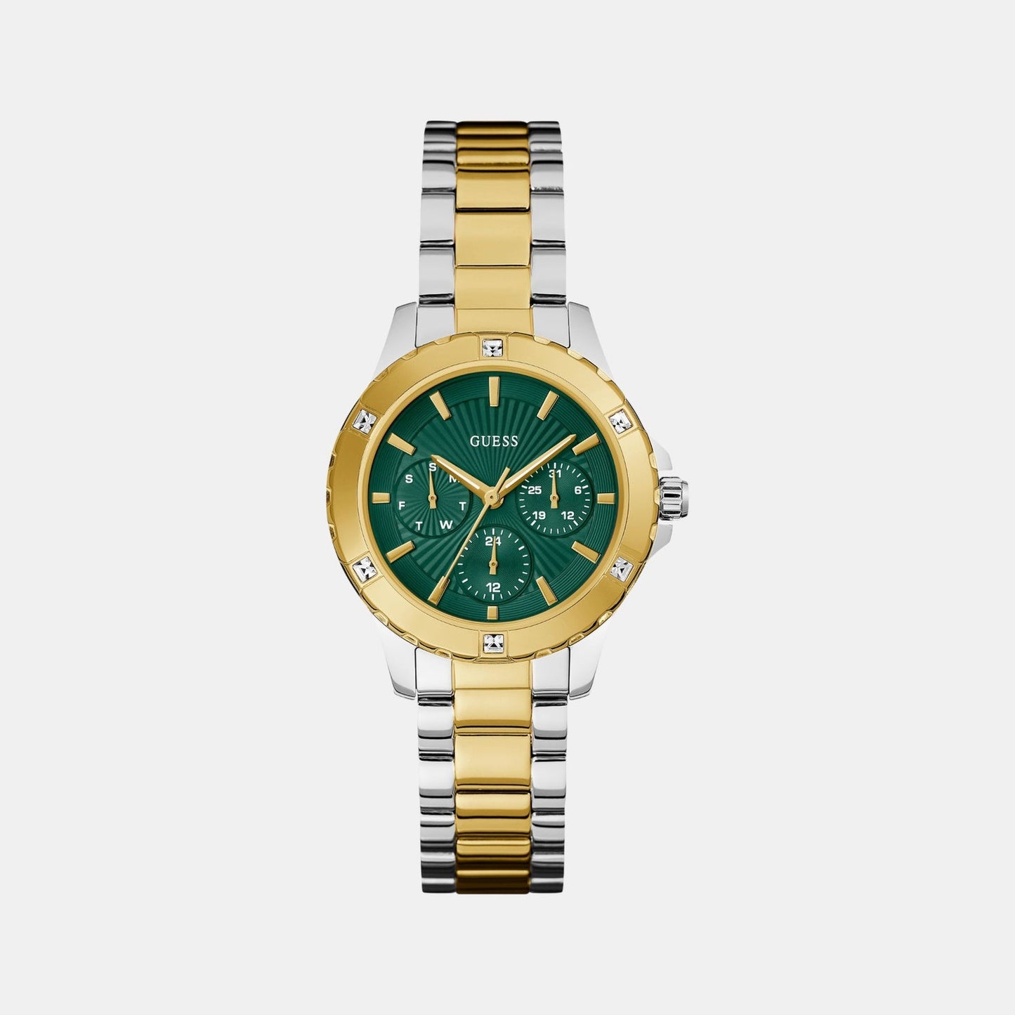 Gs Mist Women Quartz Green Dial Analog Stainless Steel GW0723L1