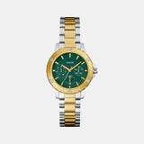 Gs Mist Women Quartz Green Dial Analog Stainless Steel GW0723L1