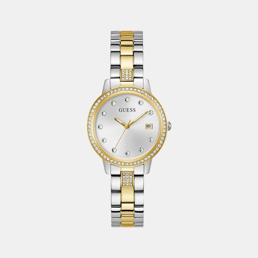 Gd Heartless Women Quartz White Dial Analog Stainless Steel GW0725L1