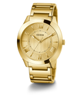 GUESS Mens Gold Tone Analog Watch
