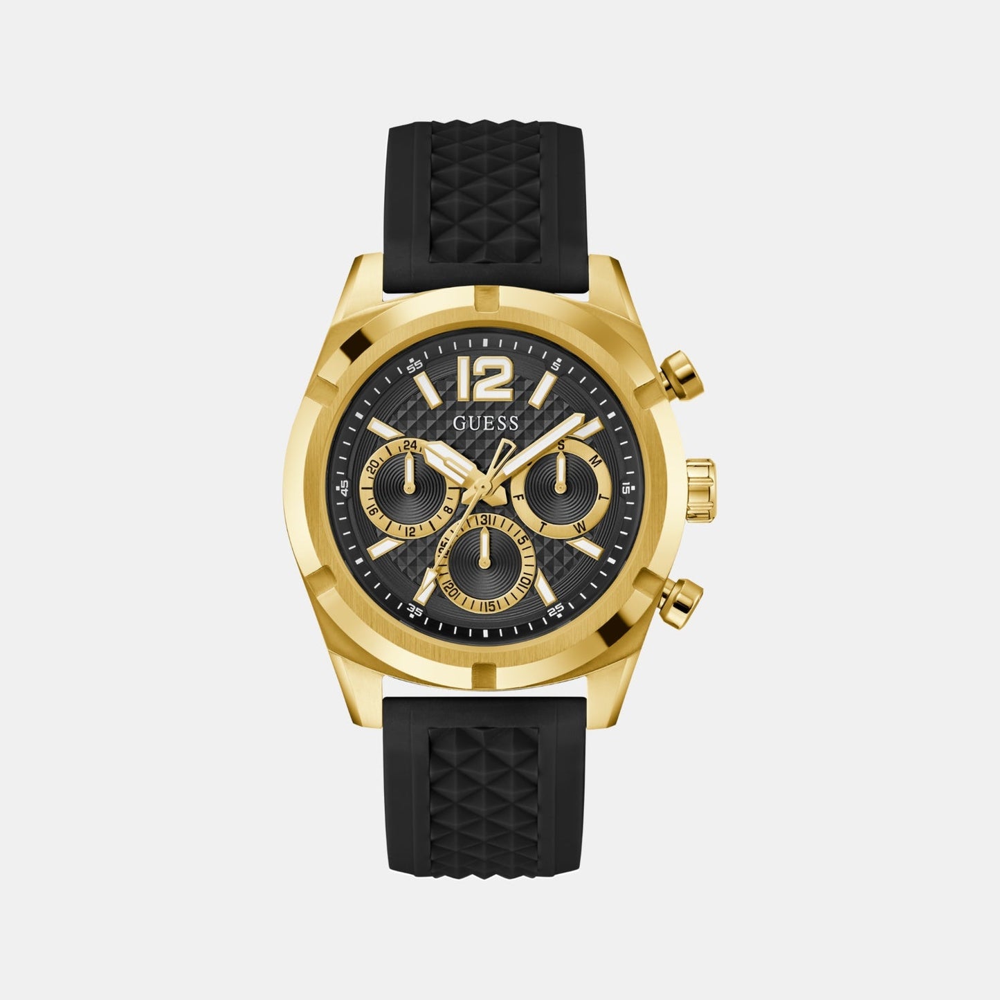 Gs Resistance Men Quartz Black Dial Analog Stainless Steel GW0729G2