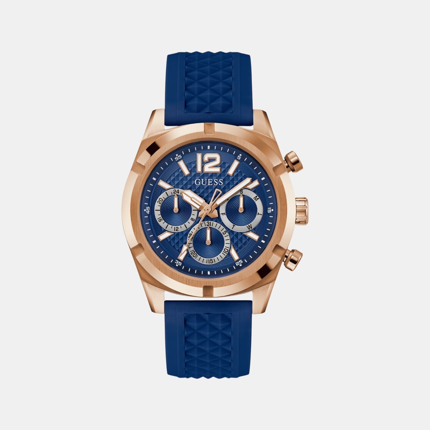 Gs Resistance Men Quartz Blue Dial Analog Stainless Steel GW0729G3 - Guess watch