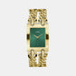 Gt Mod Heavy Metal Women Quartz Green Dial Analog Stainless Steel GW0740L2