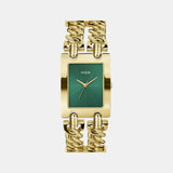 Gt Mod Heavy Metal Women Quartz Green Dial Analog Stainless Steel GW0740L2