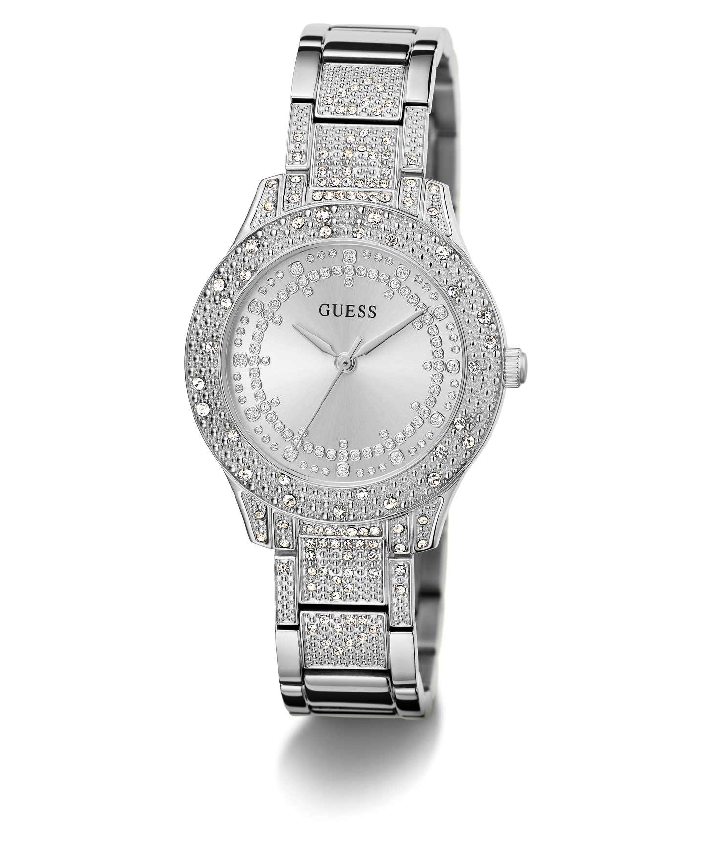 GUESS Ladies Silver Tone Analog Watch