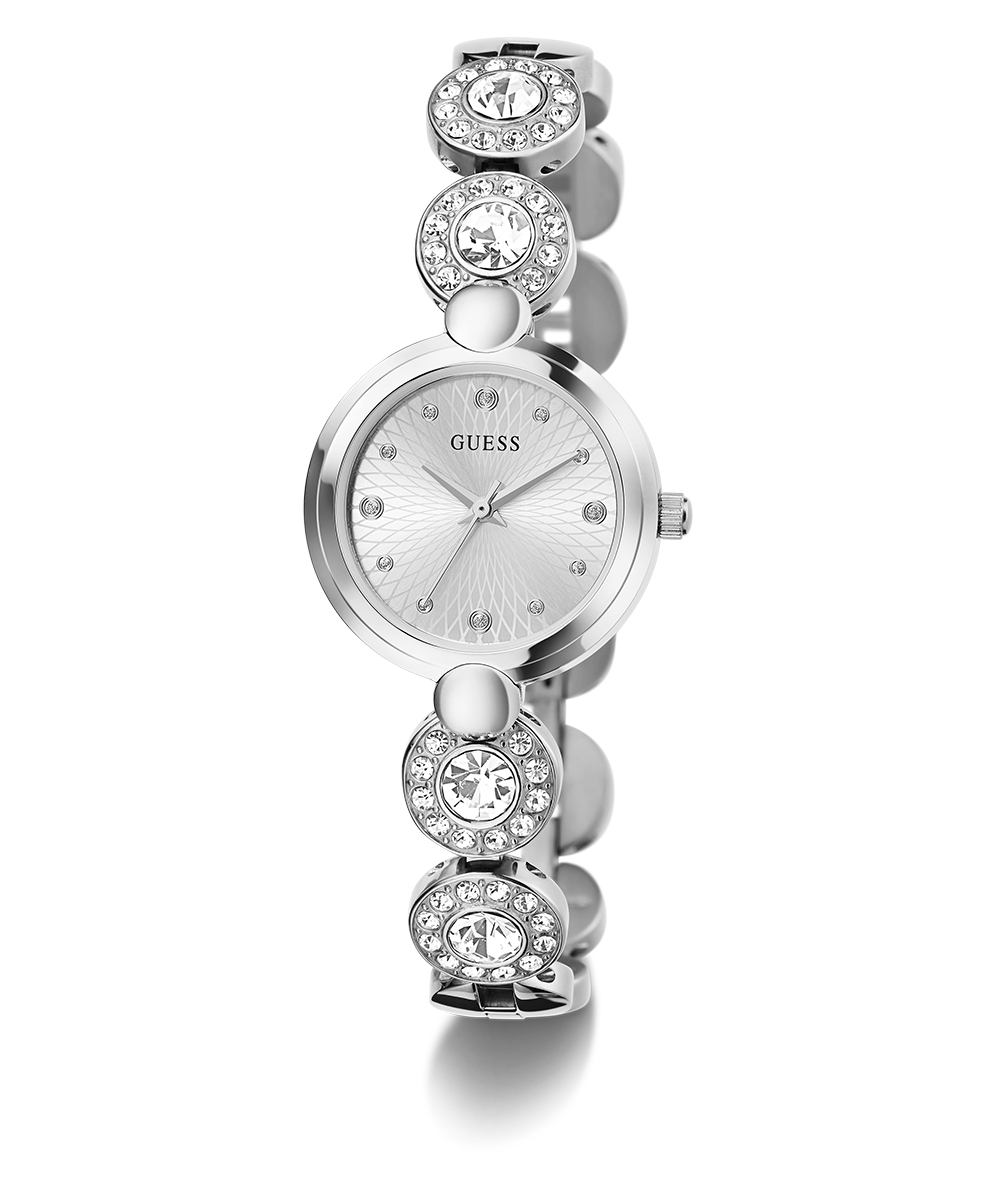 GUESS Ladies Silver Tone Analog Watch